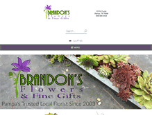 Tablet Screenshot of brandonsflowers.com